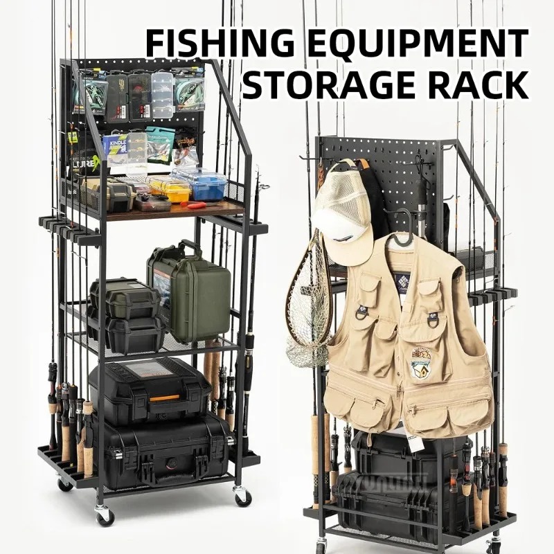 Conventional Reel - Fishing Gear Storage Shelf, Fishing Rod