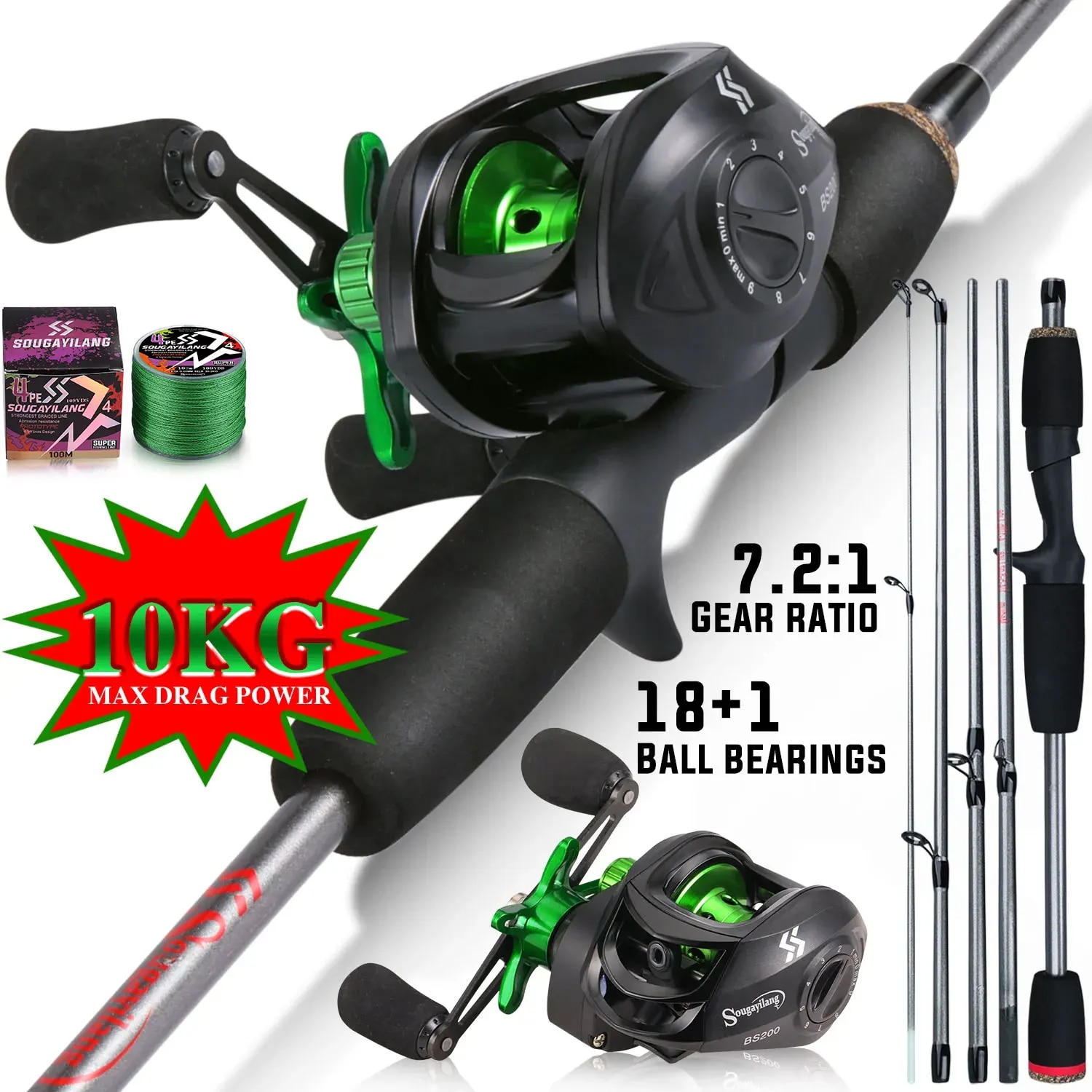 Sougayilang Fishing Rod Combo  - Conventional Reel 评论和价格
